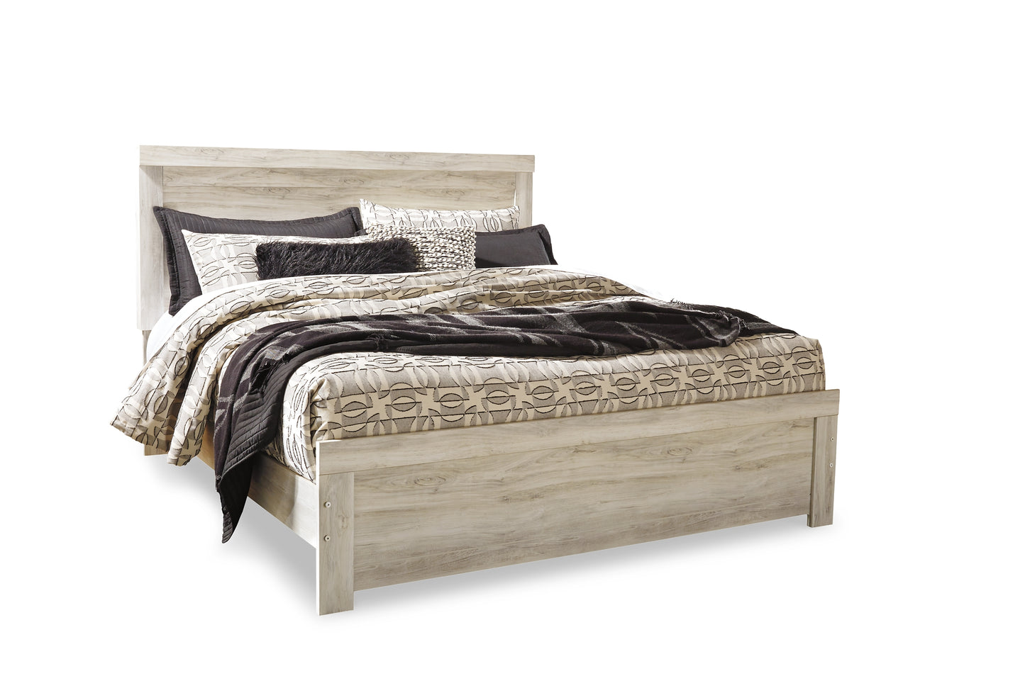 Bellaby  Panel Bed With Mirrored Dresser, Chest And 2 Nightstands