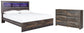 Drystan King Panel Bookcase Bed with Dresser