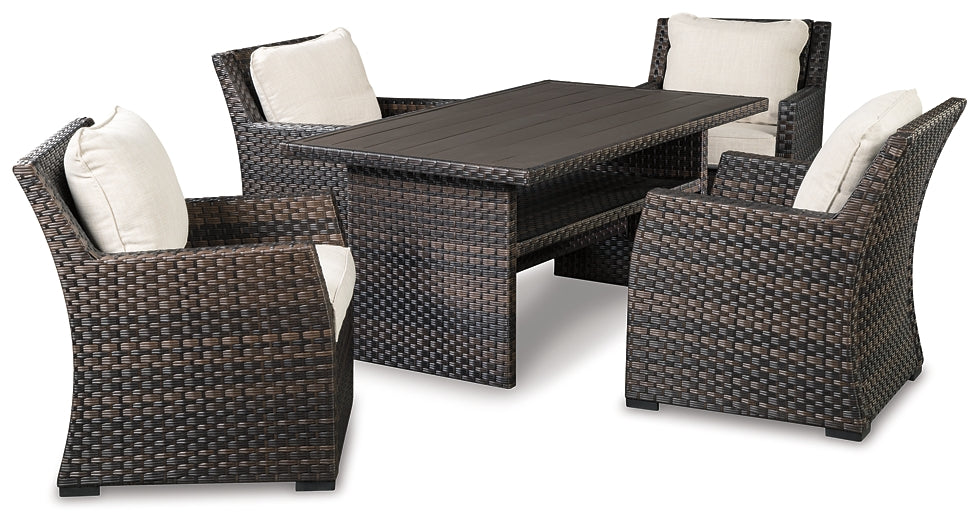 Ashley Express - Easy Isle Outdoor Dining Table and 4 Chairs
