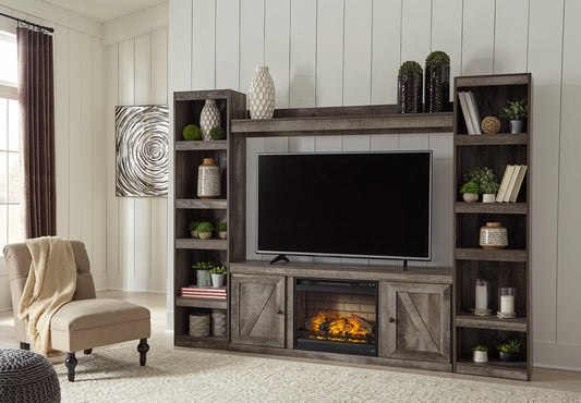 Ashley Express - Wynnlow 4-Piece Entertainment Center with Electric Fireplace