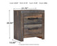 Drystan Queen Panel Bed with 4 Storage Drawers with Mirrored Dresser, Chest and 2 Nightstands