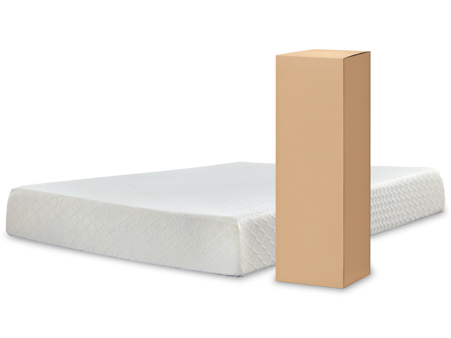 Ashley Express - 10 Inch Chime Memory Foam Mattress with Adjustable Base