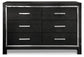 Kaydell Queen Upholstered Panel Storage Platform Bed with Dresser