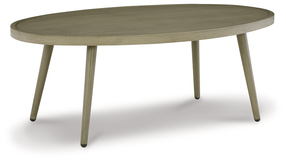 Ashley Express - Swiss Valley Outdoor Coffee Table with End Table