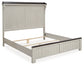 Darborn King Panel Bed with Mirrored Dresser