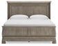 Lexorne California King Sleigh Bed with Mirrored Dresser and Chest
